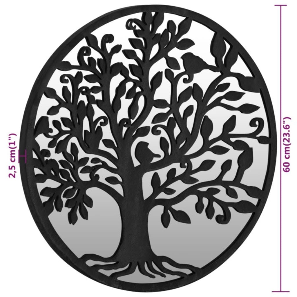 Mirror Iron Round For Indoor Use